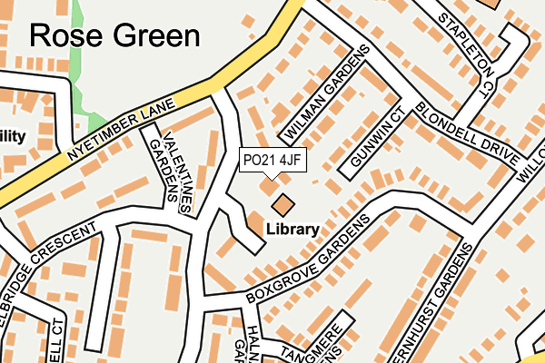 PO21 4JF map - OS OpenMap – Local (Ordnance Survey) PO21 4JF map - OS OpenMap – Local (Ordnance Survey)