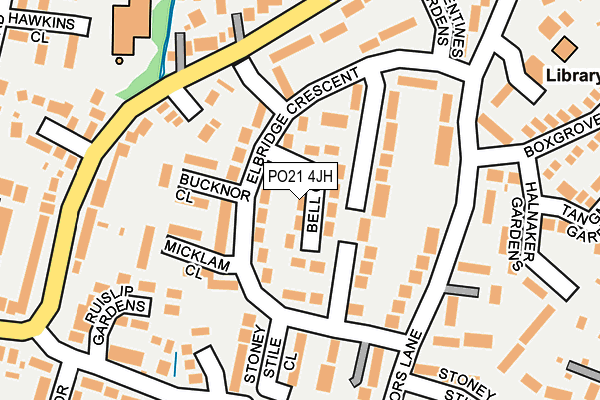 PO21 4JH map - OS OpenMap – Local (Ordnance Survey) PO21 4JH map - OS OpenMap – Local (Ordnance Survey)