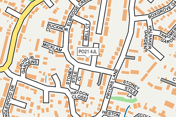 PO21 4JL map - OS OpenMap – Local (Ordnance Survey) PO21 4JL map - OS OpenMap – Local (Ordnance Survey)