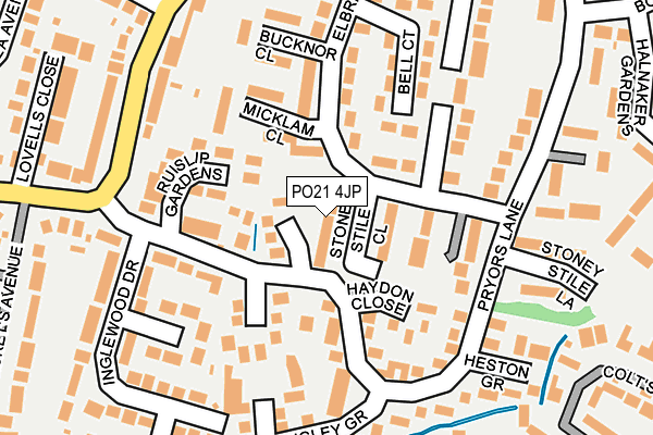 PO21 4JP map - OS OpenMap – Local (Ordnance Survey) PO21 4JP map - OS OpenMap – Local (Ordnance Survey)