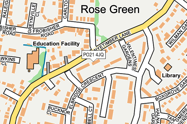 PO21 4JQ map - OS OpenMap – Local (Ordnance Survey) PO21 4JQ map - OS OpenMap – Local (Ordnance Survey)