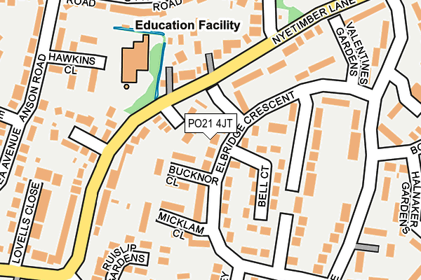 PO21 4JT map - OS OpenMap – Local (Ordnance Survey) PO21 4JT map - OS OpenMap – Local (Ordnance Survey)