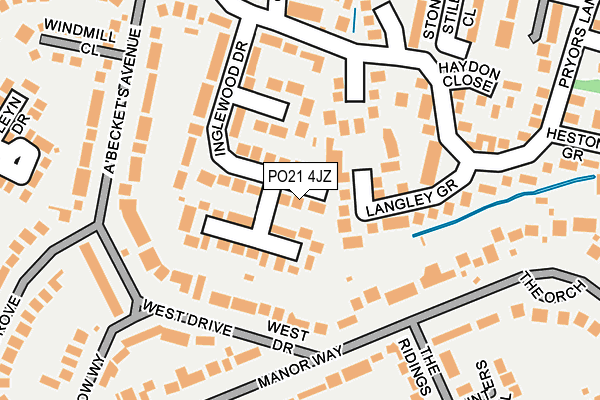 PO21 4JZ map - OS OpenMap – Local (Ordnance Survey) PO21 4JZ map - OS OpenMap – Local (Ordnance Survey)