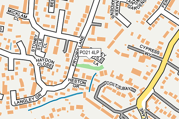 PO21 4LP map - OS OpenMap – Local (Ordnance Survey) PO21 4LP map - OS OpenMap – Local (Ordnance Survey)