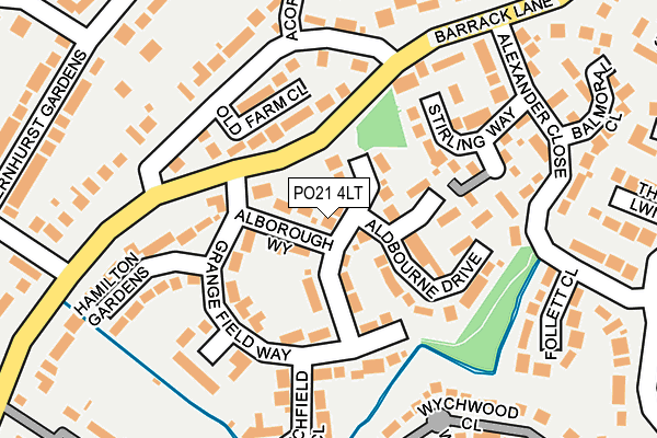 PO21 4LT map - OS OpenMap – Local (Ordnance Survey) PO21 4LT map - OS OpenMap – Local (Ordnance Survey)