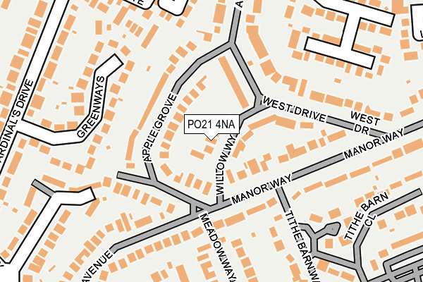 PO21 4NA map - OS OpenMap – Local (Ordnance Survey) PO21 4NA map - OS OpenMap – Local (Ordnance Survey)