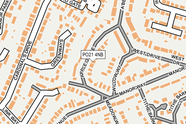 PO21 4NB map - OS OpenMap – Local (Ordnance Survey) PO21 4NB map - OS OpenMap – Local (Ordnance Survey)