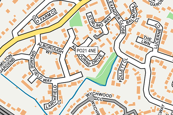 PO21 4NE map - OS OpenMap – Local (Ordnance Survey) PO21 4NE map - OS OpenMap – Local (Ordnance Survey)