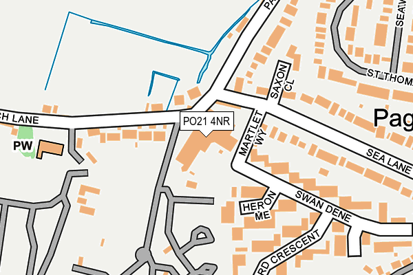 PO21 4NR map - OS OpenMap – Local (Ordnance Survey) PO21 4NR map - OS OpenMap – Local (Ordnance Survey)