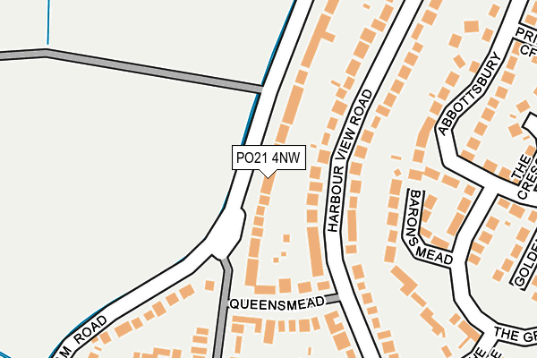 PO21 4NW map - OS OpenMap – Local (Ordnance Survey) PO21 4NW map - OS OpenMap – Local (Ordnance Survey)