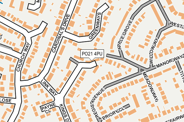 PO21 4PU map - OS OpenMap – Local (Ordnance Survey) PO21 4PU map - OS OpenMap – Local (Ordnance Survey)