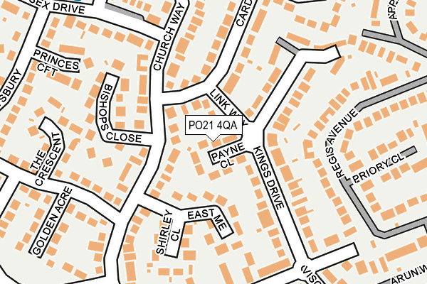 PO21 4QA map - OS OpenMap – Local (Ordnance Survey) PO21 4QA map - OS OpenMap – Local (Ordnance Survey)