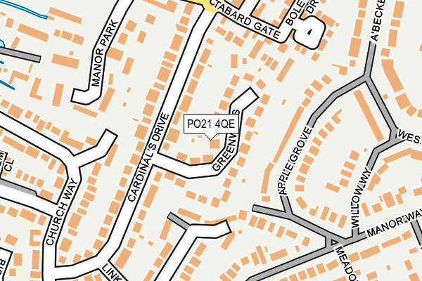 PO21 4QE map - OS OpenMap – Local (Ordnance Survey) PO21 4QE map - OS OpenMap – Local (Ordnance Survey)