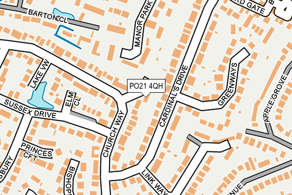 PO21 4QH map - OS OpenMap – Local (Ordnance Survey) PO21 4QH map - OS OpenMap – Local (Ordnance Survey)