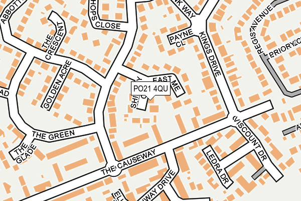 PO21 4QU map - OS OpenMap – Local (Ordnance Survey) PO21 4QU map - OS OpenMap – Local (Ordnance Survey)