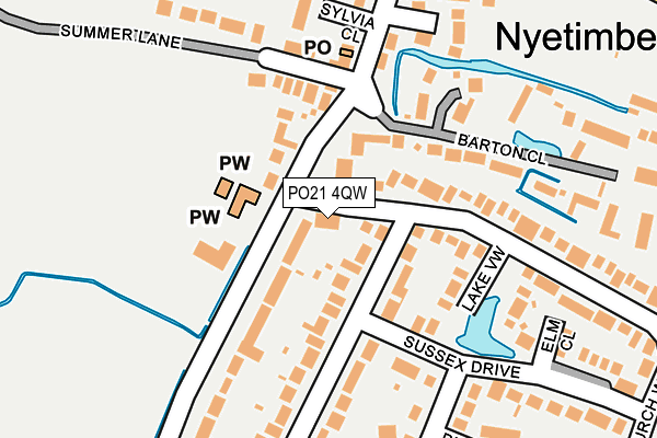 PO21 4QW map - OS OpenMap – Local (Ordnance Survey) PO21 4QW map - OS OpenMap – Local (Ordnance Survey)
