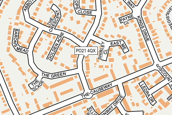 PO21 4QX map - OS OpenMap – Local (Ordnance Survey) PO21 4QX map - OS OpenMap – Local (Ordnance Survey)