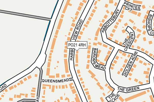 PO21 4RH map - OS OpenMap – Local (Ordnance Survey) PO21 4RH map - OS OpenMap – Local (Ordnance Survey)