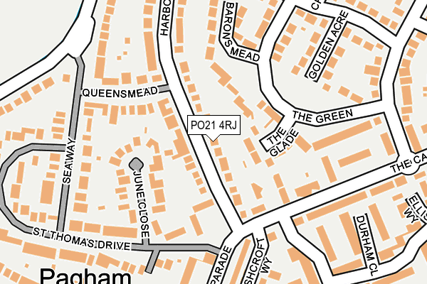 PO21 4RJ map - OS OpenMap – Local (Ordnance Survey) PO21 4RJ map - OS OpenMap – Local (Ordnance Survey)
