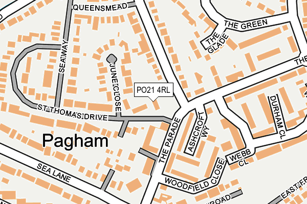 PO21 4RL map - OS OpenMap – Local (Ordnance Survey) PO21 4RL map - OS OpenMap – Local (Ordnance Survey)