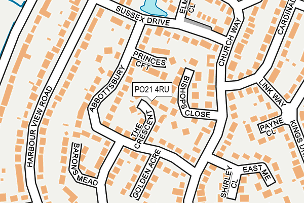 PO21 4RU map - OS OpenMap – Local (Ordnance Survey) PO21 4RU map - OS OpenMap – Local (Ordnance Survey)