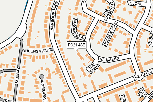 PO21 4SE map - OS OpenMap – Local (Ordnance Survey) PO21 4SE map - OS OpenMap – Local (Ordnance Survey)