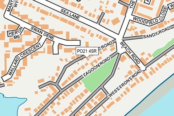 PO21 4SR map - OS OpenMap – Local (Ordnance Survey) PO21 4SR map - OS OpenMap – Local (Ordnance Survey)