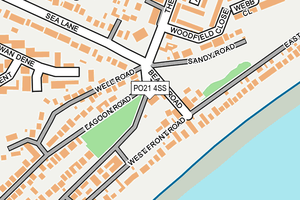 PO21 4SS map - OS OpenMap – Local (Ordnance Survey) PO21 4SS map - OS OpenMap – Local (Ordnance Survey)