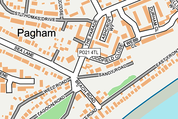 PO21 4TL map - OS OpenMap – Local (Ordnance Survey) PO21 4TL map - OS OpenMap – Local (Ordnance Survey)