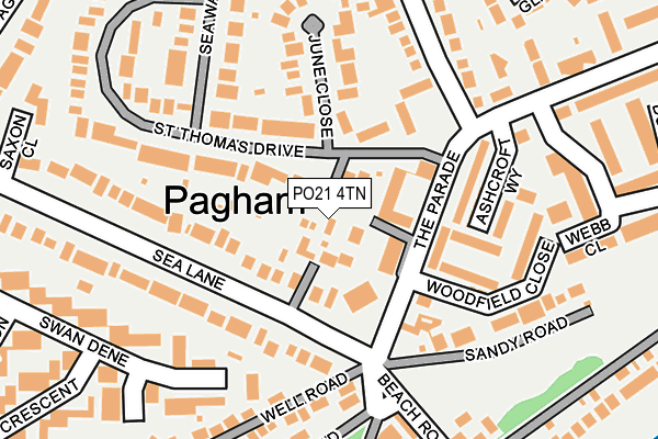 PO21 4TN map - OS OpenMap – Local (Ordnance Survey) PO21 4TN map - OS OpenMap – Local (Ordnance Survey)