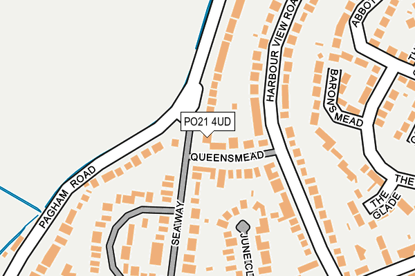 PO21 4UD map - OS OpenMap – Local (Ordnance Survey) PO21 4UD map - OS OpenMap – Local (Ordnance Survey)