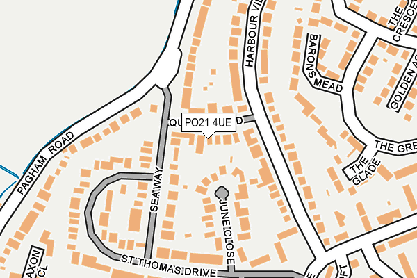 PO21 4UE map - OS OpenMap – Local (Ordnance Survey) PO21 4UE map - OS OpenMap – Local (Ordnance Survey)