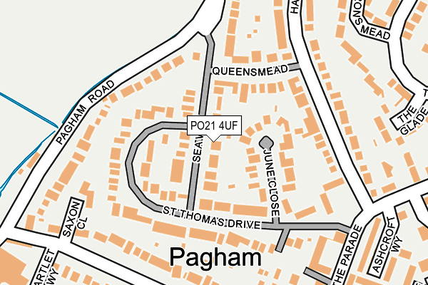 PO21 4UF map - OS OpenMap – Local (Ordnance Survey) PO21 4UF map - OS OpenMap – Local (Ordnance Survey)
