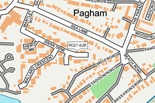 PO21 4UR map - OS OpenMap – Local (Ordnance Survey) PO21 4UR map - OS OpenMap – Local (Ordnance Survey)