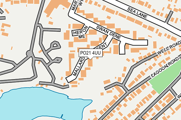 PO21 4UU map - OS OpenMap – Local (Ordnance Survey) PO21 4UU map - OS OpenMap – Local (Ordnance Survey)