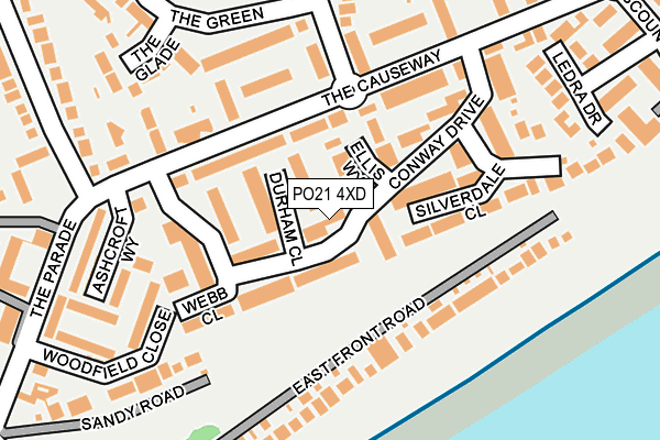 PO21 4XD map - OS OpenMap – Local (Ordnance Survey) PO21 4XD map - OS OpenMap – Local (Ordnance Survey)