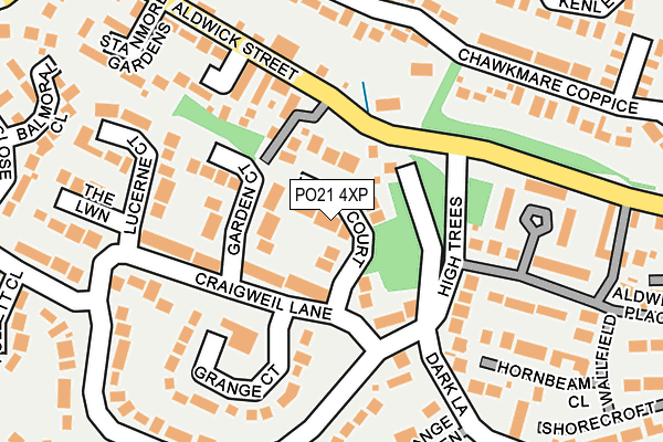 PO21 4XP map - OS OpenMap – Local (Ordnance Survey) PO21 4XP map - OS OpenMap – Local (Ordnance Survey)