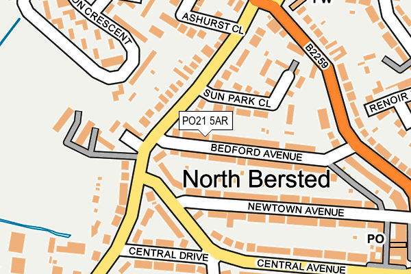 PO21 5AR map - OS OpenMap – Local (Ordnance Survey) PO21 5AR map - OS OpenMap – Local (Ordnance Survey)