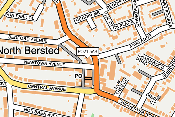 PO21 5AS map - OS OpenMap – Local (Ordnance Survey) PO21 5AS map - OS OpenMap – Local (Ordnance Survey)