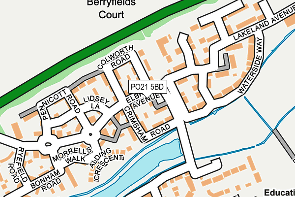 PO21 5BD map - OS OpenMap – Local (Ordnance Survey) PO21 5BD map - OS OpenMap – Local (Ordnance Survey)