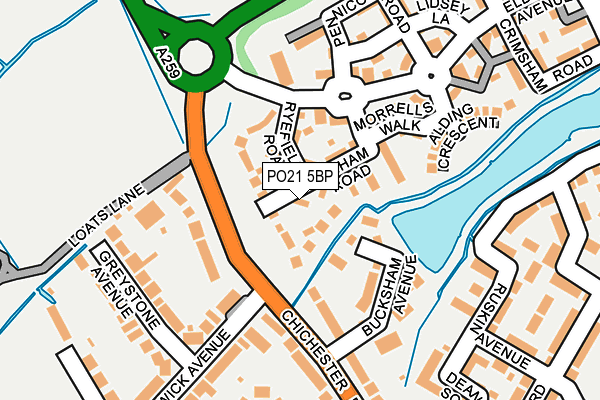PO21 5BP map - OS OpenMap – Local (Ordnance Survey) PO21 5BP map - OS OpenMap – Local (Ordnance Survey)