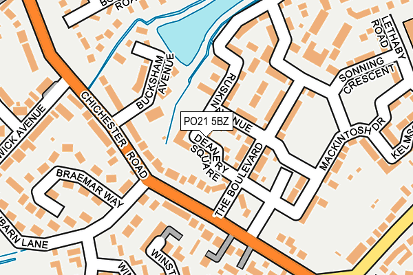PO21 5BZ map - OS OpenMap – Local (Ordnance Survey) PO21 5BZ map - OS OpenMap – Local (Ordnance Survey)