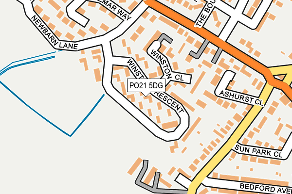 PO21 5DG map - OS OpenMap – Local (Ordnance Survey) PO21 5DG map - OS OpenMap – Local (Ordnance Survey)