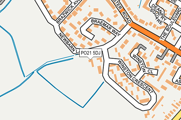 PO21 5DJ map - OS OpenMap – Local (Ordnance Survey) PO21 5DJ map - OS OpenMap – Local (Ordnance Survey)