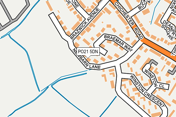 PO21 5DN map - OS OpenMap – Local (Ordnance Survey) PO21 5DN map - OS OpenMap – Local (Ordnance Survey)