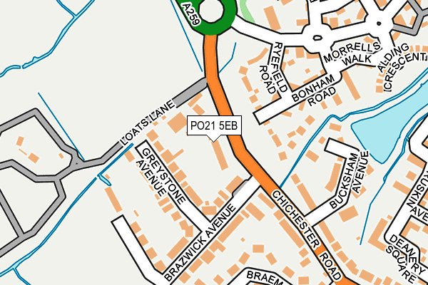 PO21 5EB map - OS OpenMap – Local (Ordnance Survey) PO21 5EB map - OS OpenMap – Local (Ordnance Survey)