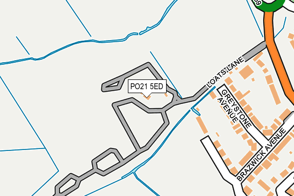 PO21 5ED map - OS OpenMap – Local (Ordnance Survey) PO21 5ED map - OS OpenMap – Local (Ordnance Survey)