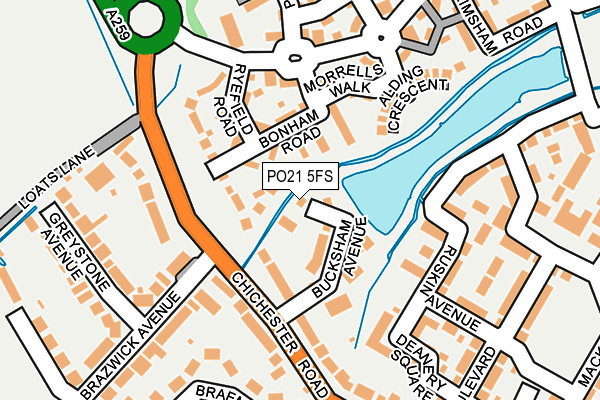 PO21 5FS map - OS OpenMap – Local (Ordnance Survey) PO21 5FS map - OS OpenMap – Local (Ordnance Survey)
