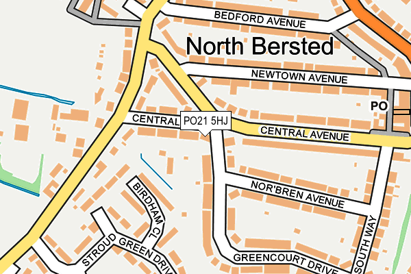 PO21 5HJ map - OS OpenMap – Local (Ordnance Survey) PO21 5HJ map - OS OpenMap – Local (Ordnance Survey)
