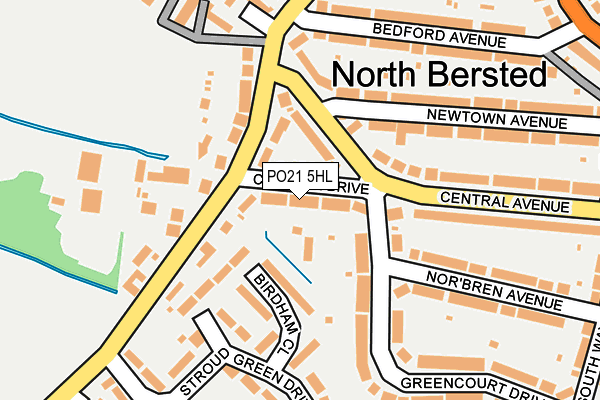 PO21 5HL map - OS OpenMap – Local (Ordnance Survey) PO21 5HL map - OS OpenMap – Local (Ordnance Survey)